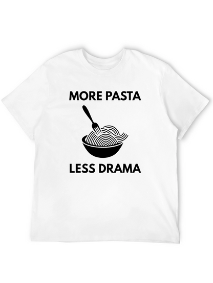 More Pasta Less Drama Graphic T-Shirt