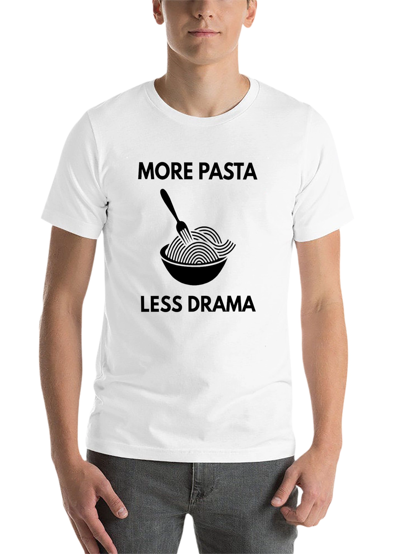 More Pasta Less Drama Graphic T-Shirt