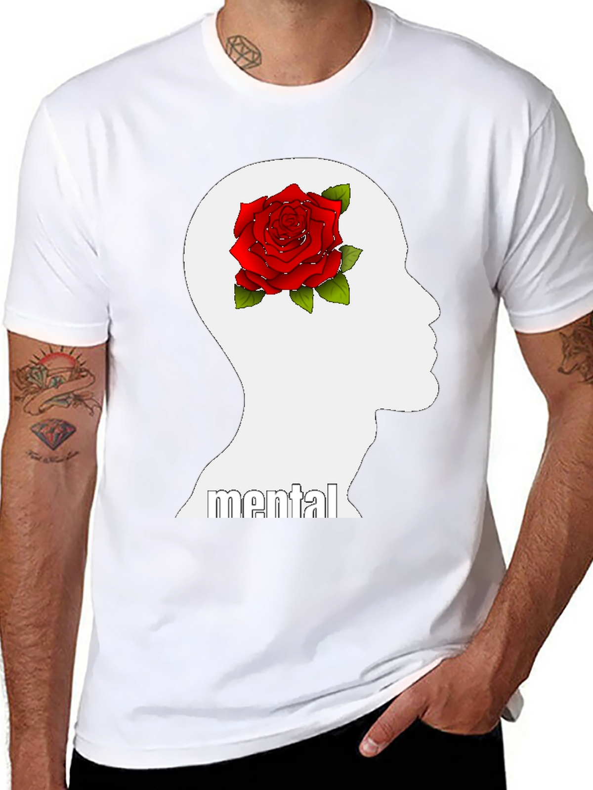 Mental Rose Graphic Tee - Express Yourself!