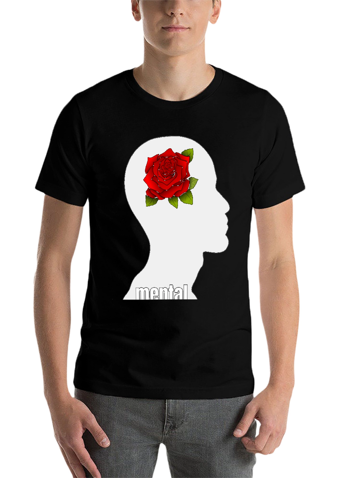 Mental Rose Graphic Tee - Express Yourself!
