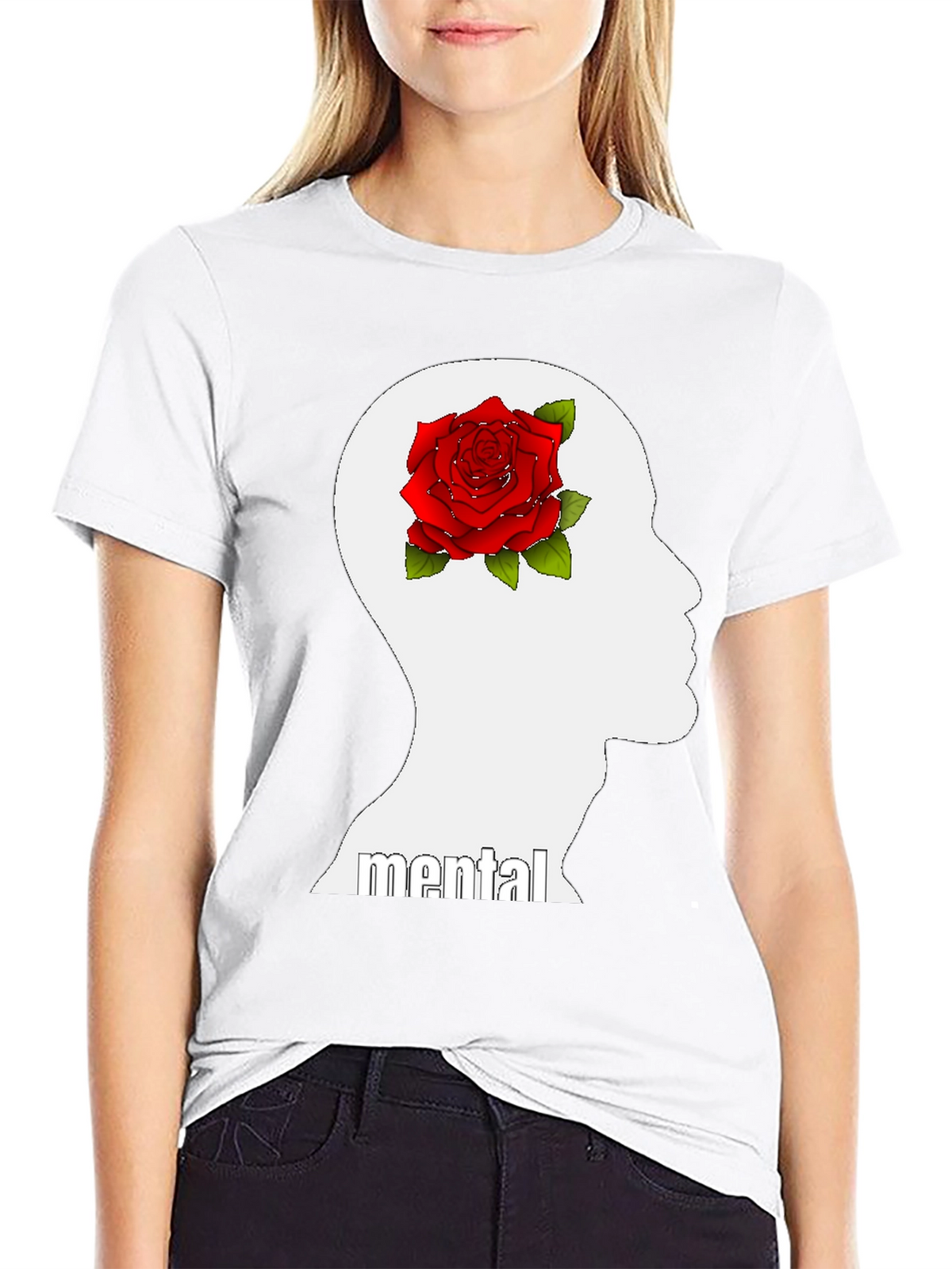 Mental Rose Graphic Tee - Express Yourself!