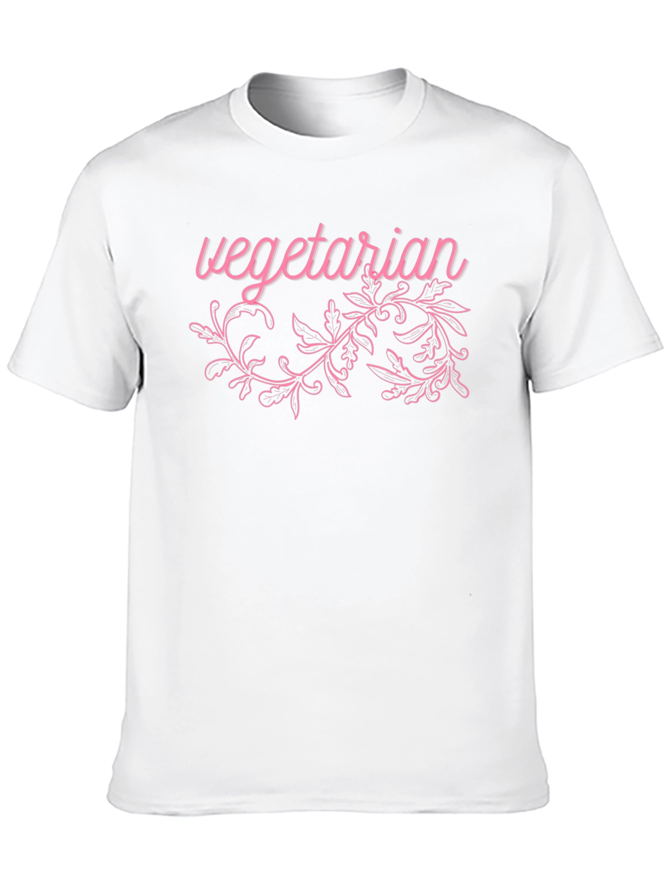 Vegetarian Graphic Print Black T-Shirt
