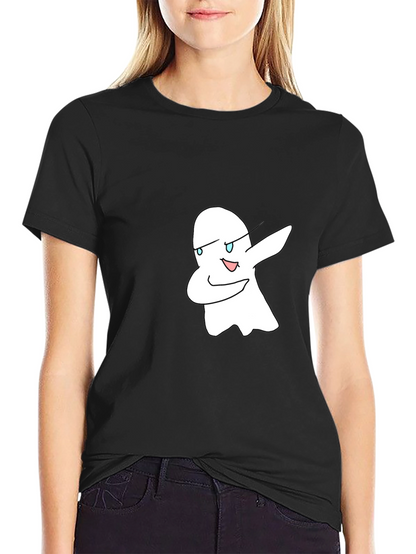 Dabbing Ghost Graphic Black T-Shirt