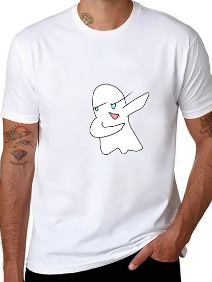 Dabbing Ghost Graphic Black T-Shirt