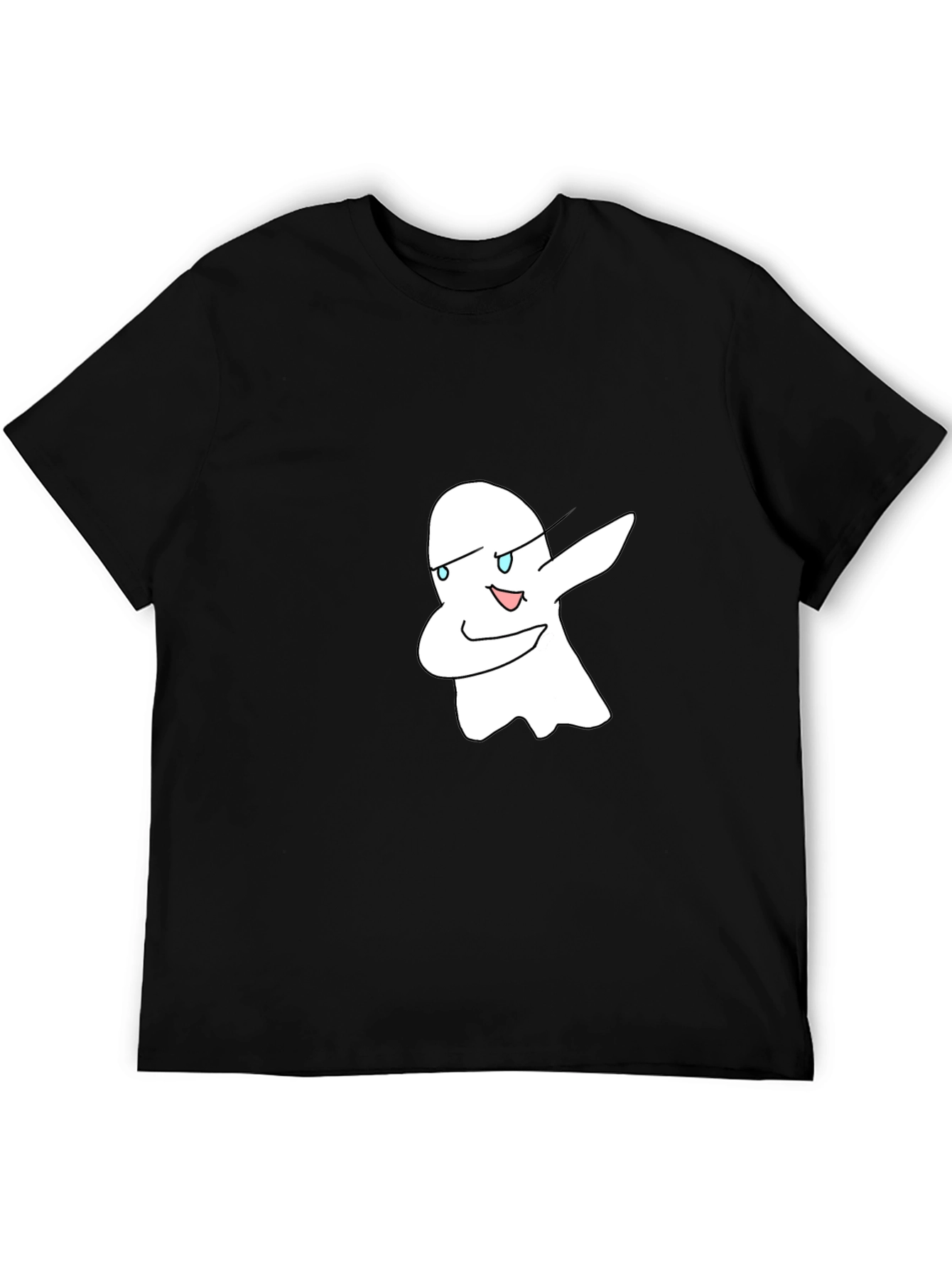 Dabbing Ghost Graphic Black T-Shirt