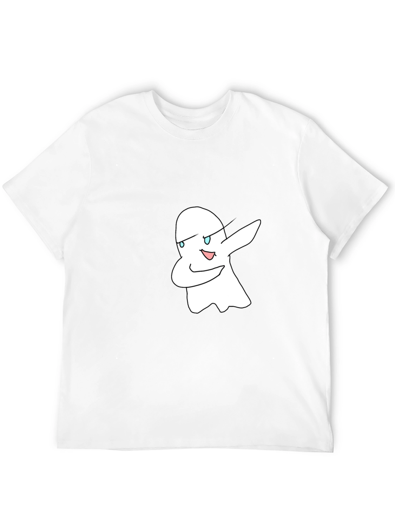 Dabbing Ghost Graphic Black T-Shirt
