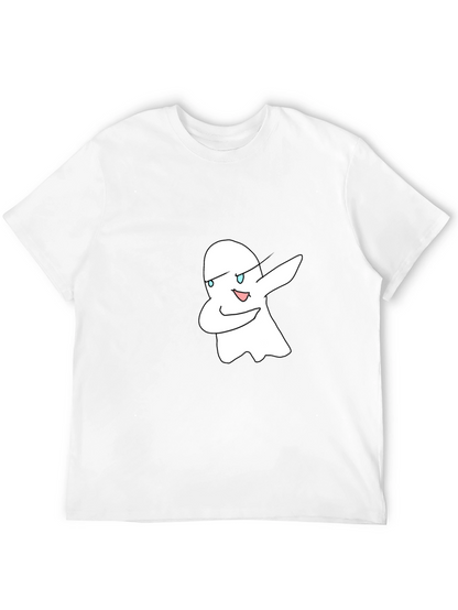 Dabbing Ghost Graphic Black T-Shirt