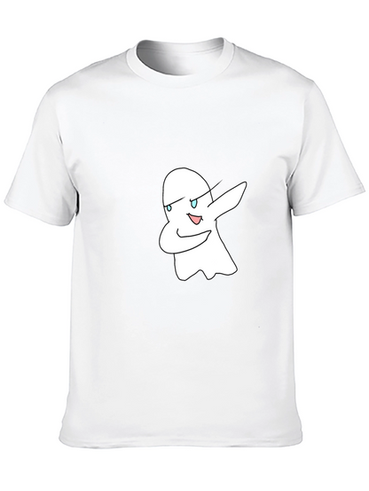 Dabbing Ghost Graphic Black T-Shirt