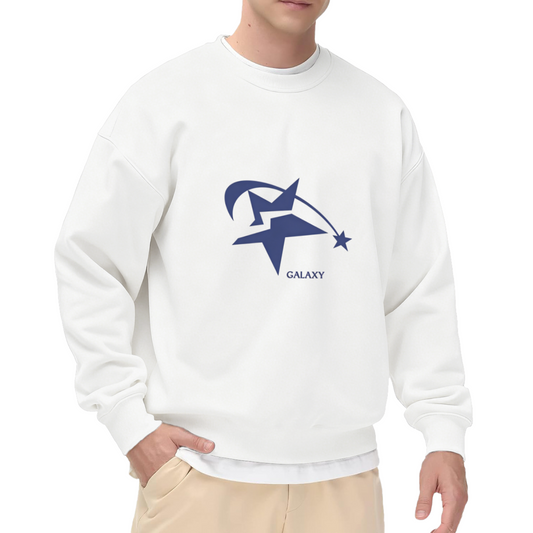 GALAXY Shooting Star Simple Graphic Crewneck Sweatshirt