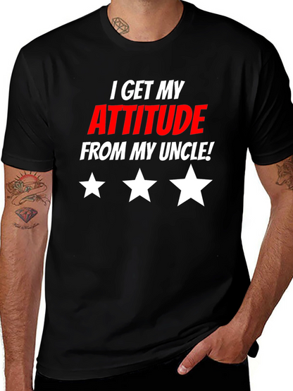 Attitude From Uncle Graphic T-Shirt