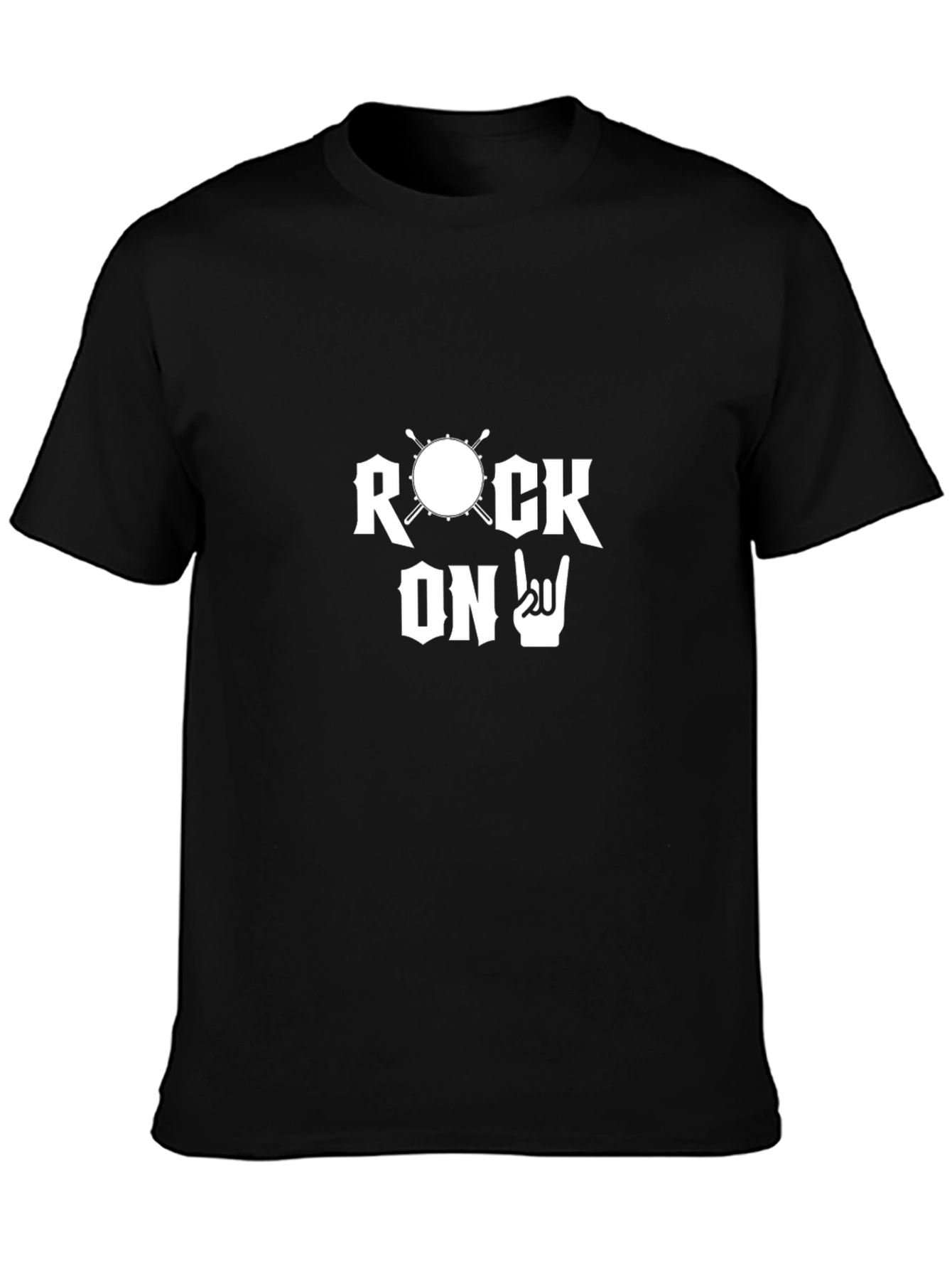 Rock On T-Shirt - Drummer Design