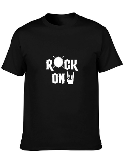 Rock On T-Shirt - Drummer Design