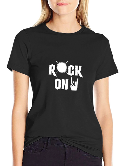 Rock On T-Shirt - Drummer Design