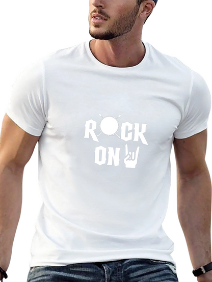 Rock On T-Shirt - Drummer Design