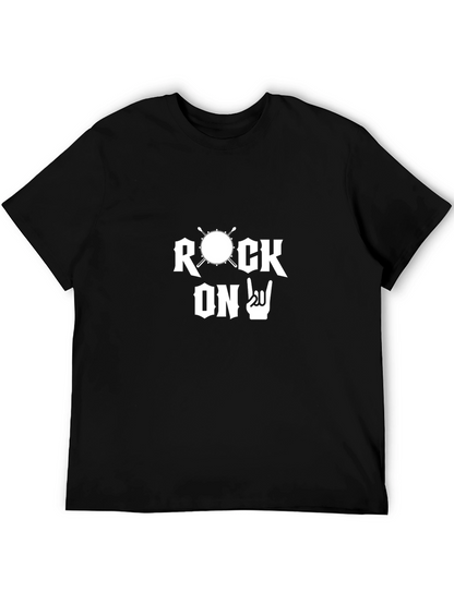 Rock On T-Shirt - Drummer Design