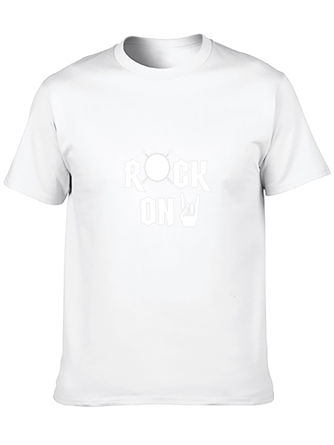 Rock On T-Shirt - Drummer Design