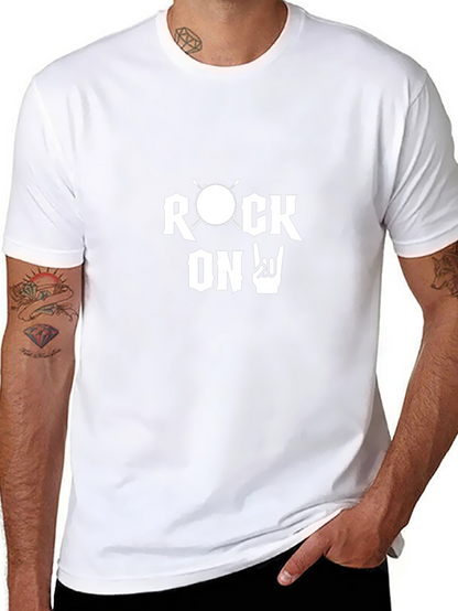 Rock On T-Shirt - Drummer Design