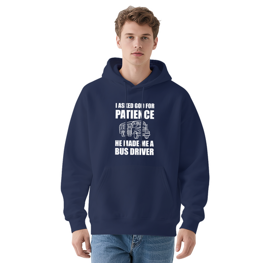 Bus Driver Prayer Slogan Navy Hoodie