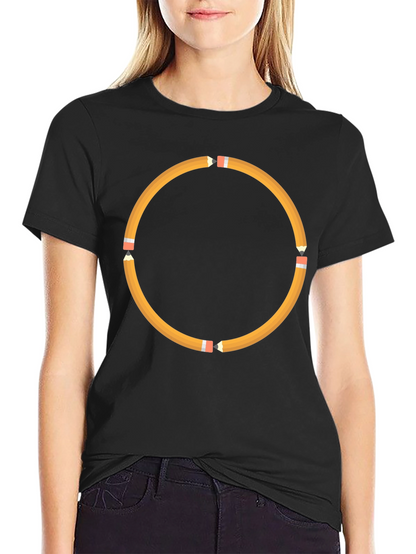 Pencil Circle Black T-Shirt