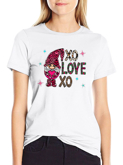 Valentines Day Gnome XO LOVE XO T-Shirt