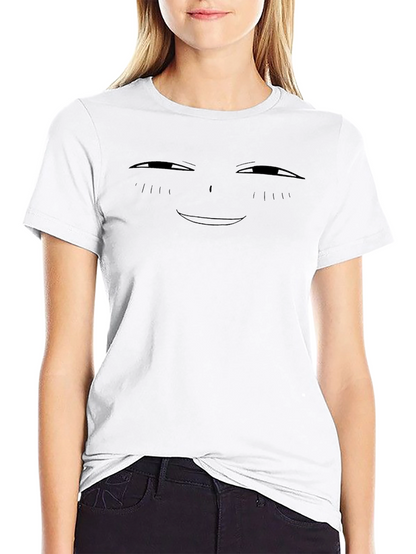 Smug Anime Face Black T-Shirt