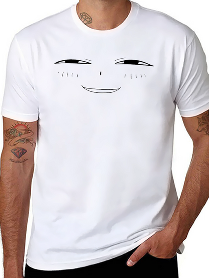 Smug Anime Face Black T-Shirt