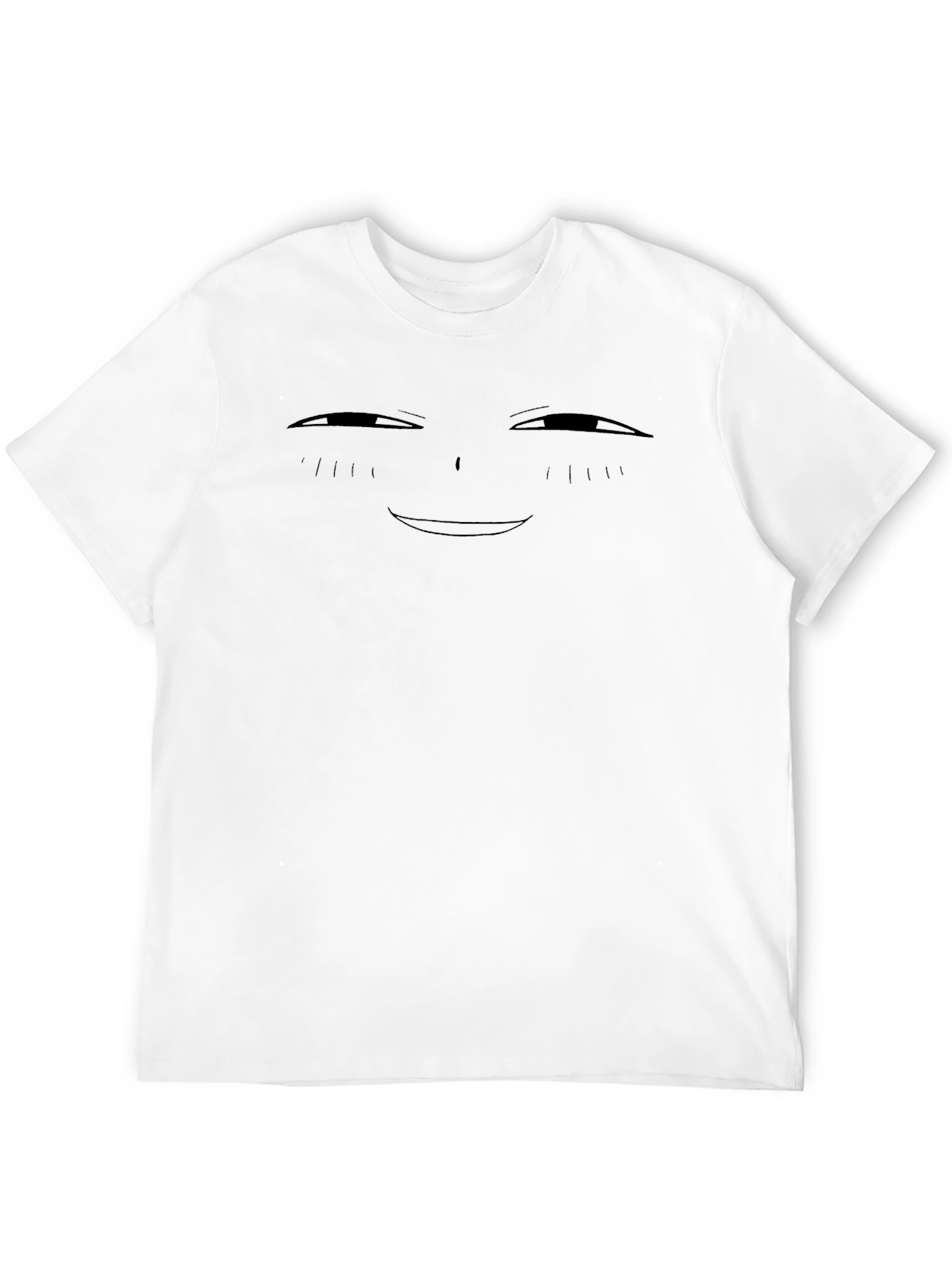 Smug Anime Face Black T-Shirt