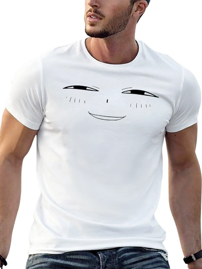 Smug Anime Face Black T-Shirt