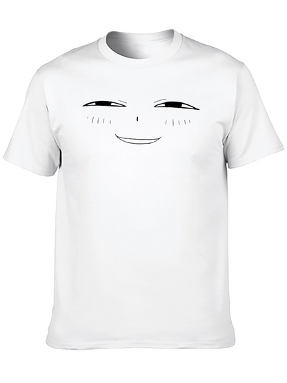 Smug Anime Face Black T-Shirt