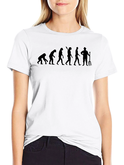 Evolution of Farming Humor T-Shirt