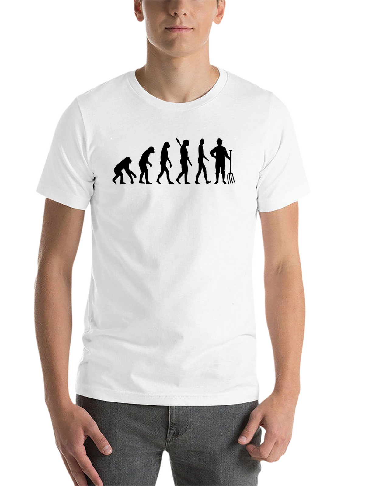 Evolution of Farming Humor T-Shirt