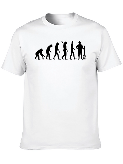 Evolution of Farming Humor T-Shirt