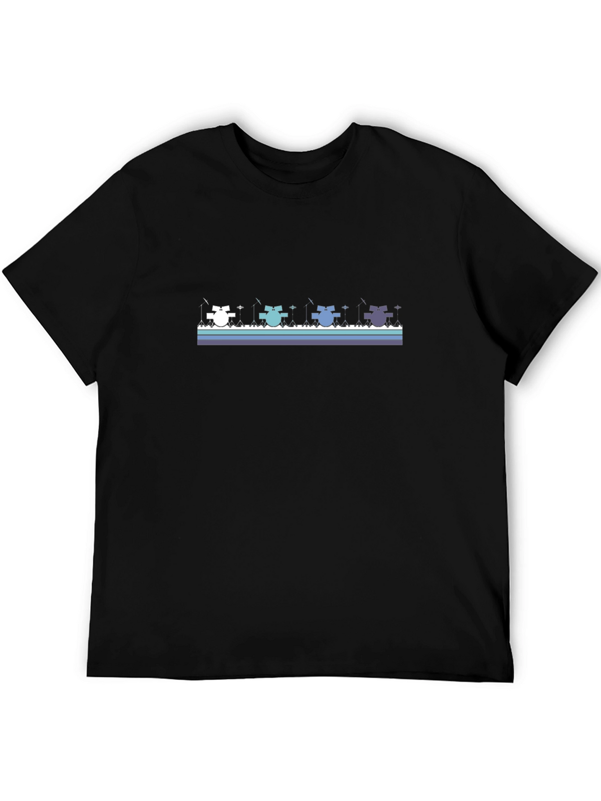Fishing Cats Graphic Tee - Cool Black T-Shirt