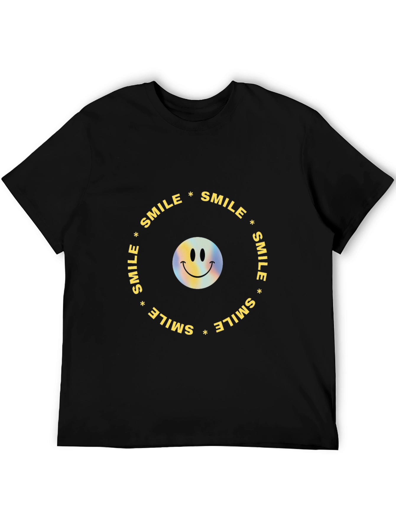 Smile Graphic Black T-Shirt