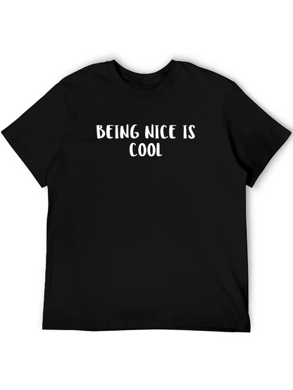 Being Nice Is Cool Black T-Shirt