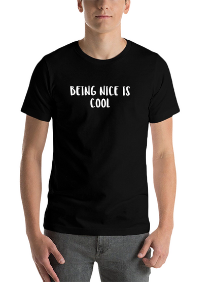Being Nice Is Cool Black T-Shirt