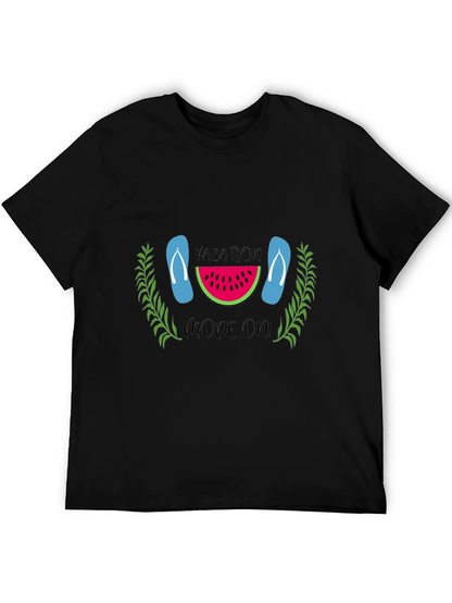 Vacation Mode On Black T-Shirt