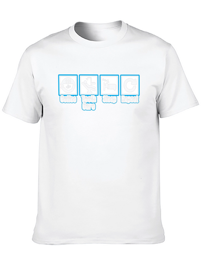 Coffee Tooth Care Sleep Repeat T-Shirt