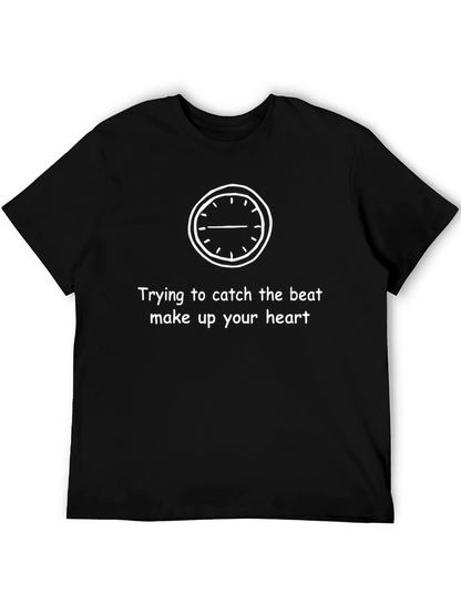 Catch the Beat Graphic T-Shirt - Unisex Black Tee