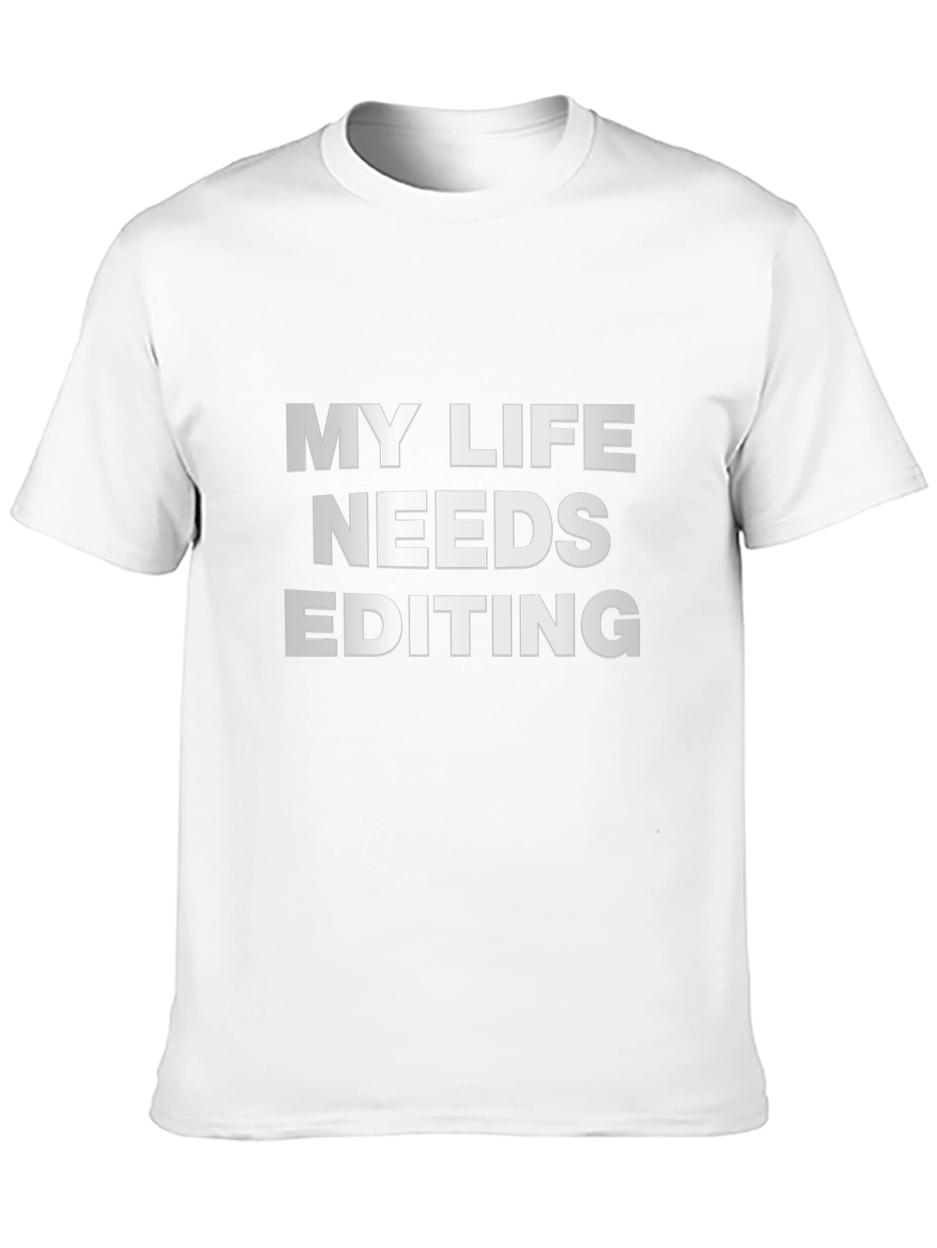 My Life Needs Editing Black T-Shirt