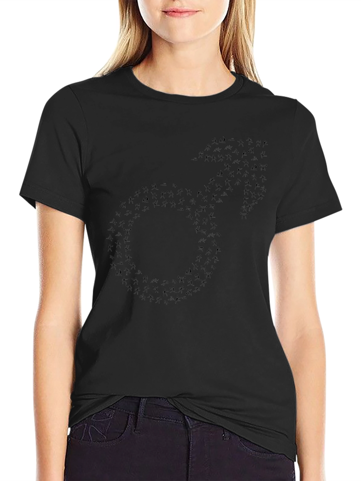 Novelty Male Symbol Graphic T-Shirt