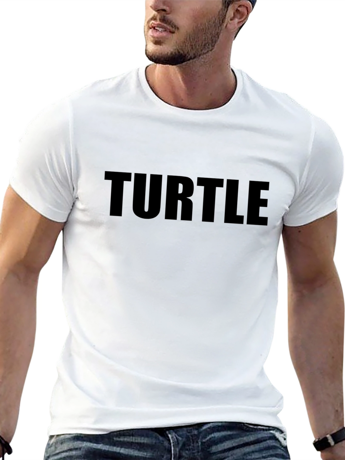 Black Turtle Graphic Tee - Casual Comfort