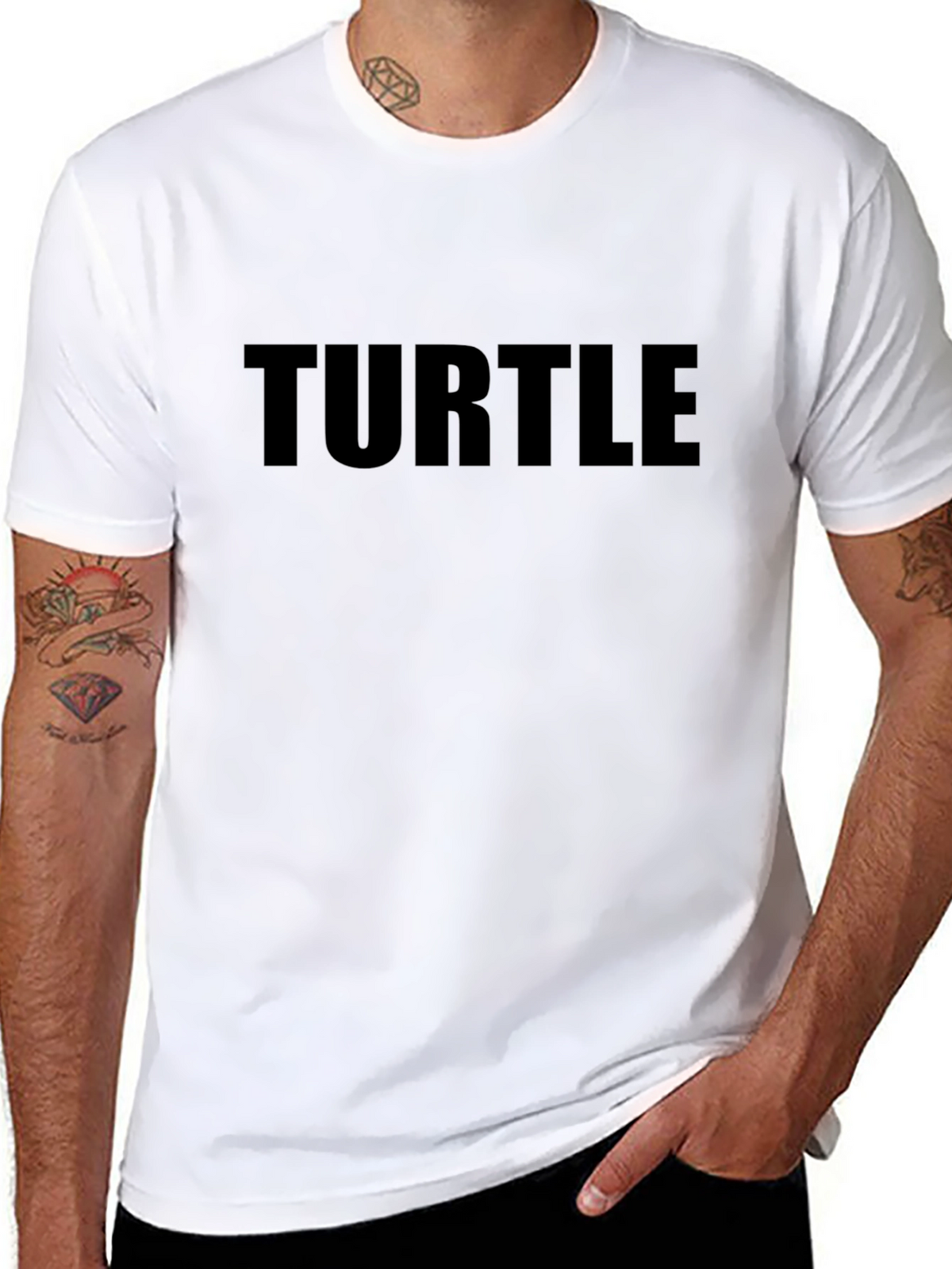 Black Turtle Graphic Tee - Casual Comfort