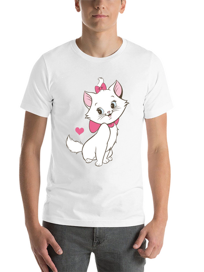 Cute Marie Cat T-Shirt - Aristocats Cartoon Tee