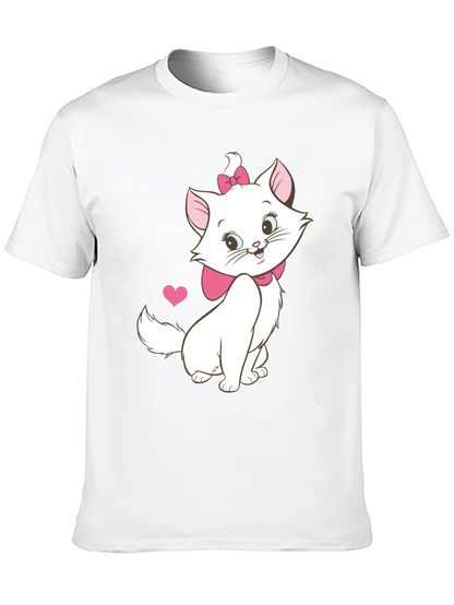 Cute Marie Cat T-Shirt - Aristocats Cartoon Tee