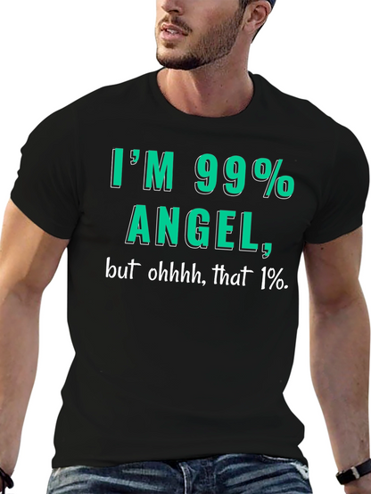 99% Angel Mens T-Shirt - Funny Graphic Tee