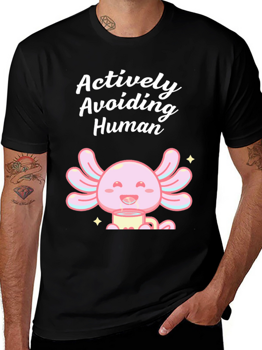 Actively Avoiding Human Axolotl T-Shirt