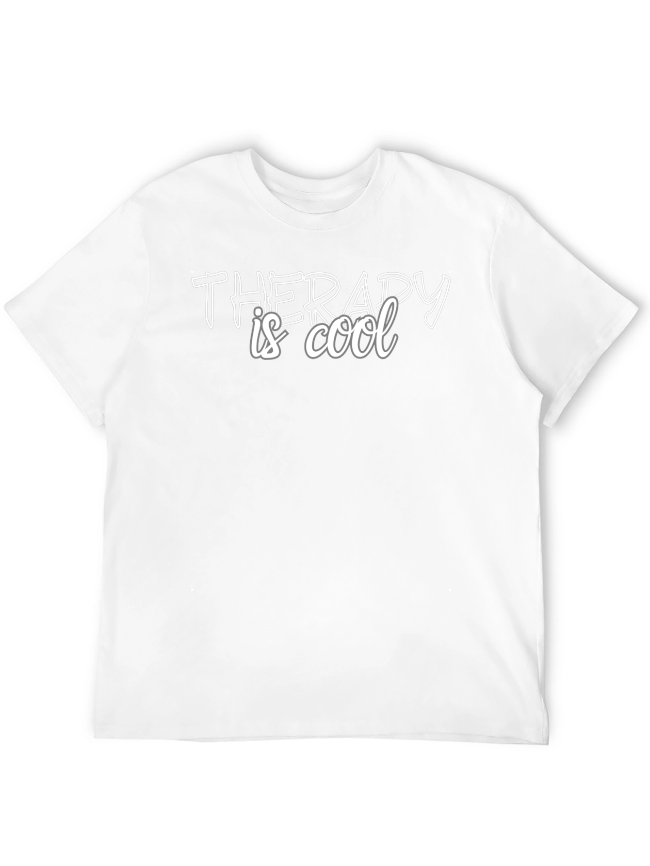 Therapy is Cool Black Graphic Tee