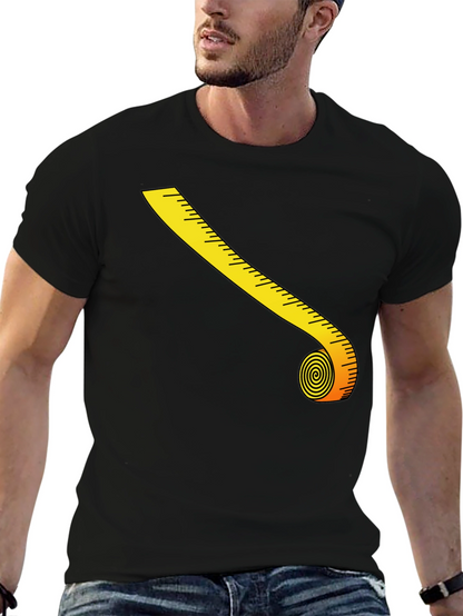 Novelty Tape Measure Graphic T-Shirt