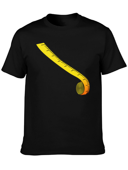 Novelty Tape Measure Graphic T-Shirt